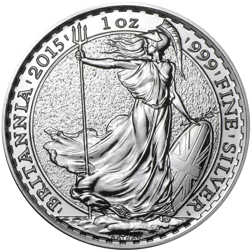 Pre-Owned 2015 UK Britannia Silver Brilliant Uncirculated Coin - VAT Free