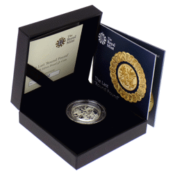 Pre-Owned 2016 UK The Last 'Round Pound' £1 Silver Proof Coin
