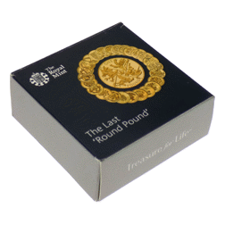 Pre-Owned 2016 UK The Last 'Round Pound' £1 Proof Silver Coin