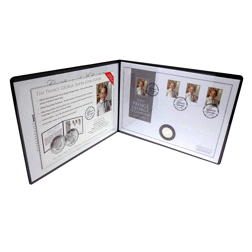 Pre-Owned 2013 UK £20 Fine Silver Coin with Prince George Stamp Cover  - VAT Free