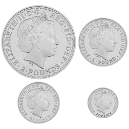 Pre-Owned 2010 UK Britannia Proof Silver 4-Coin Set - VAT Free