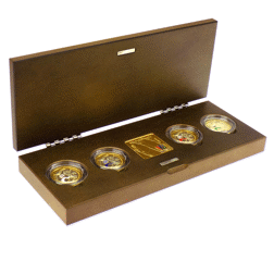 Pre-owned 2002 UK Commonwealth Games £2 Piedfort Proof Design Silver 4-Coin Collection - VAT Free