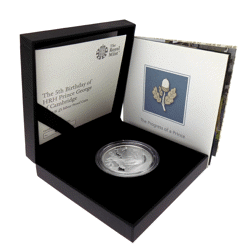 Pre-Owned 2018 UK 5th Birthday Of Prince George Of Cambridge £5 Proof Silver Coin - VAT Free