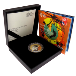 Pre-Owned 2018 UK RAF Centenary Sea King £2 Silver Proof Coin - VAT Free
