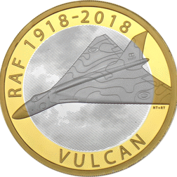 Pre-Owned 2018 UK RAF Centenary Vulcan £2 Proof Silver Coin - VAT Free