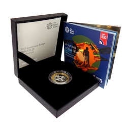 Pre-Owned 2018 UK RAF Centenary Badge £2 Silver Proof Coin - VAT Free