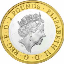 Pre-Owned 2018 UK RAF Centenary Badge £2 Proof Silver Coin - VAT Free