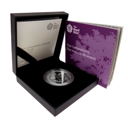 Pre-Owned 2018 UK Four Generations of The Royal Family £5 Silver Proof Coin - VAT Free