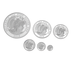 Pre-Owned 2018 UK Britannia Six Coin Proof Silver Coin - VAT Free