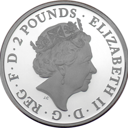 Pre-Owned 2017 UK Queen’s Beasts The Lion 1oz Proof Silver Coin - VAT Free