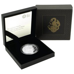 Pre-Owned 2018 UK Queen’s Beasts The Dragon 1oz Proof Silver Coin - VAT Free