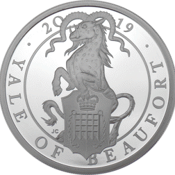 Pre-Owned 2019 UK Queen’s Beasts The Yale 1oz Proof Silver Coin - VAT Free