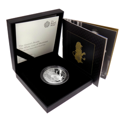 Pre-Owned 2020 UK Queen’s Beasts The White Lion 1oz Proof Silver Coin - VAT Free