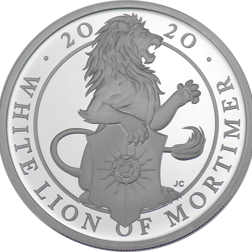 Pre-Owned 2020 UK Queen’s Beasts The White Lion 1oz Proof Silver Coin - VAT Free