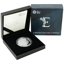 Pre-Owned 2018 UK 65th Anniversary Coronation £5 Proof Silver Coin - VAT Free