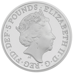 Pre-Owned 2018 UK 65th Anniversary Coronation £5 Proof Silver Coin - VAT Free