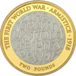 Pre-Owned 2018 UK First World War Armistice £2 Silver Proof Coin - VAT Free