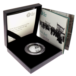 Pre-Owned 2018 UK Representation Of The People 50p Silver Proof Piedfort Coin - VAT Free