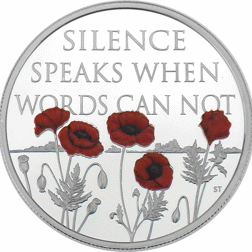 Pre-Owned 2017 UK Remembrance Day £5 Silver Proof Coin - VAT Free