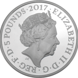 Pre-Owned 2017 UK Remembrance Day £5 Silver Proof Coin - VAT Free