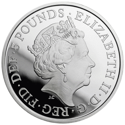 Pre-Owned 2018 UK Meghan and Harry Royal Wedding £5 Proof Silver Coin - VAT Free