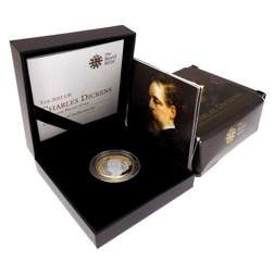 Pre-Owned 2012 UK 200th Anniversary Of Charles Dickens £2 Proof Silver Coin - VAT Free