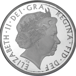 Pre-Owned 2011 UK HRH Prince Philip £5 Crown Piedfort Proof Silver Coin - VAT Free