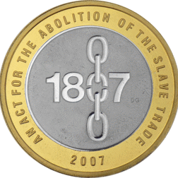 Pre-Owned 2007 UK Bicentenary of Abolition of Slave Trade £2 Silver Proof Piedfort Coin - VAT Free