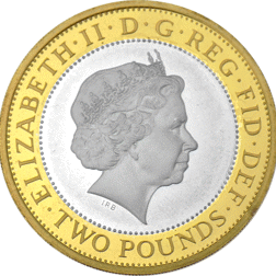 Pre-Owned 2007 UK Bicentenary of Abolition of Slave Trade £2 Silver Proof Piedfort Coin - VAT Free