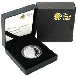 Pre-Owned 2008 UK The Prince Of Wales £5 Proof Silver Crown Coin - VAT Free