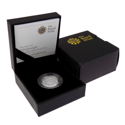 Pre-Owned 2011 UK Capital Cities Edinburgh Proof Piedfort £1 Silver Coin - VAT Free