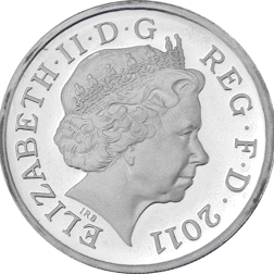 Pre-Owned 2011 UK Capital Cities: Cardiff £1 Proof Silver Coin - VAT Free