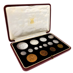 Pre-Owned 1937 UK George VI Coronation Specimen Coin Set - VAT Free