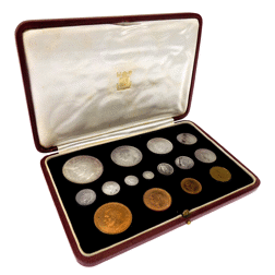 Pre-Owned 1937 UK George VI Coronation Specimen Coin Set - VAT Free