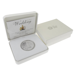 Pre-Owned 2011 UK Royal Wedding William and Catherine Piedfort Proof Silver Coin - VAT Free