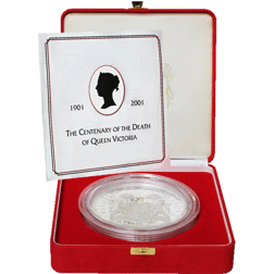 Pre-Owned 2001 Sierra Leone Queen Victoria 3kg Silver Proof Coin - VAT Free