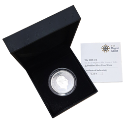 Pre-Owned 2008 UK The Prince Of Wales £5 Silver Proof Piedfort Crown Coin - VAT Free