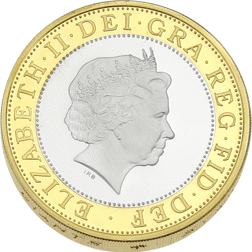 Pre-Owned 1998 UK £2 Piedfort Proof Silver Coin - VAT Free