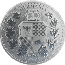 Pre-Owned 2019 Allegories: Columbia & Germania 1oz Silver Coin - VAT Free