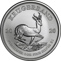 Pre-Owned 2020 South African Krugerrand 1oz Silver Coin - VAT Free