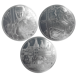 Pre-Owned Austrian Mint 825th Anniversary 1oz Silver 3 Coin Collection - VAT Free