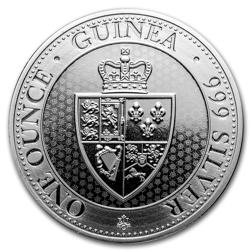 Pre-Owned 2018 St. Helena Spade Guinea Shield 1oz Silver Coin - VAT Free