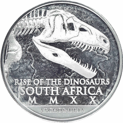 Pre-Owned 2019 Archosauria Rise of The Dinosaur 1oz Silver 2 Coin Collection - VAT Free
