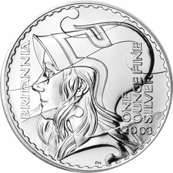 Pre-Owned 2003 UK Britannia 1oz Silver Coin - VAT Free