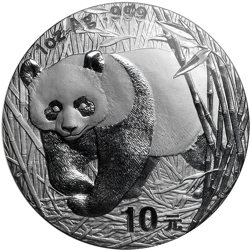 Pre-Owned 2002 Chinese Panda 1oz Silver Coin - VAT Free