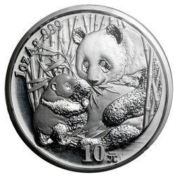 Pre-Owned 2005 Chinese Panda 1oz Silver Coin - VAT Free