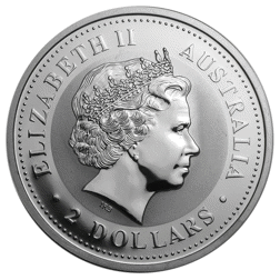 Pre-Owned 2001 Australian Kookaburra 2oz Silver Coin - VAT Free