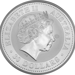 Pre-Owned 2000 Australian Kookaburra 1kg Silver Coin - VAT Free