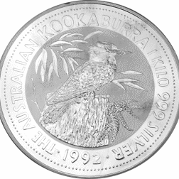 Pre-Owned 1992 Australian Kookaburra 1kg Silver Coin - VAT Free
