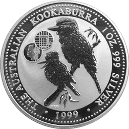 Pre-Owned 1999 Australia Kookaburra Netherlands '1 Guilder' Privy Mark 1oz Silver Coin - VAT Free